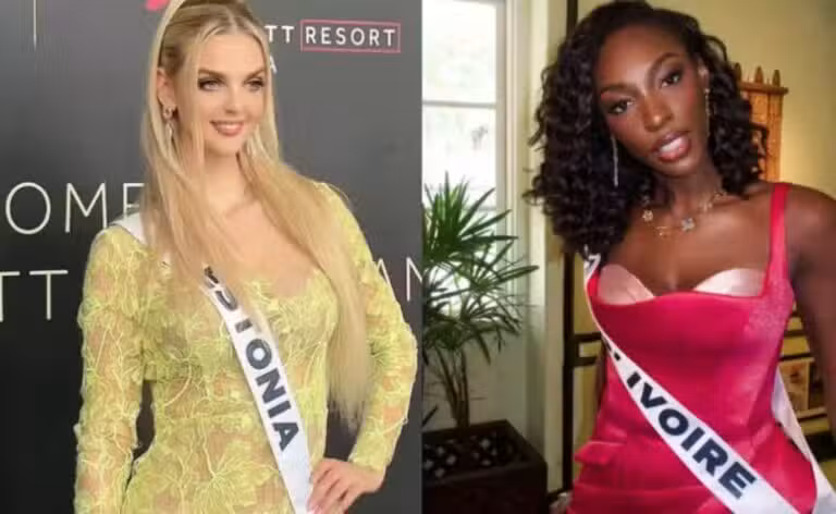 Miss Estônia e Miss Costa do Marfim