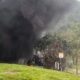 Ônibus pega fogo no Túnel Rebouças