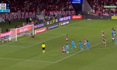 Penalti Arrascaeta - Flamengo x Santos