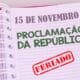 Proclamação da República Feriado