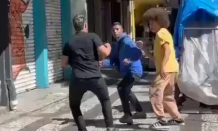 Renato Freitas em briga de rua