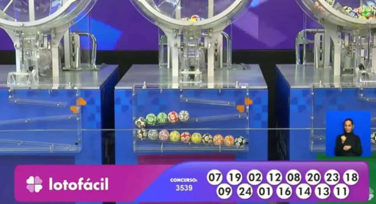 Resultado Lotofácil 3539