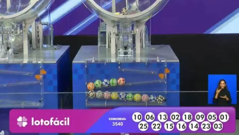 Resultado Lotofácil 3540