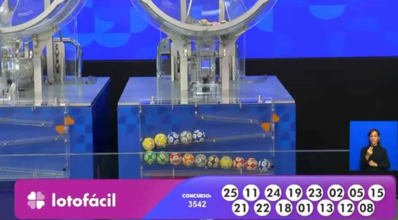 Resultado Lotofácil 3542