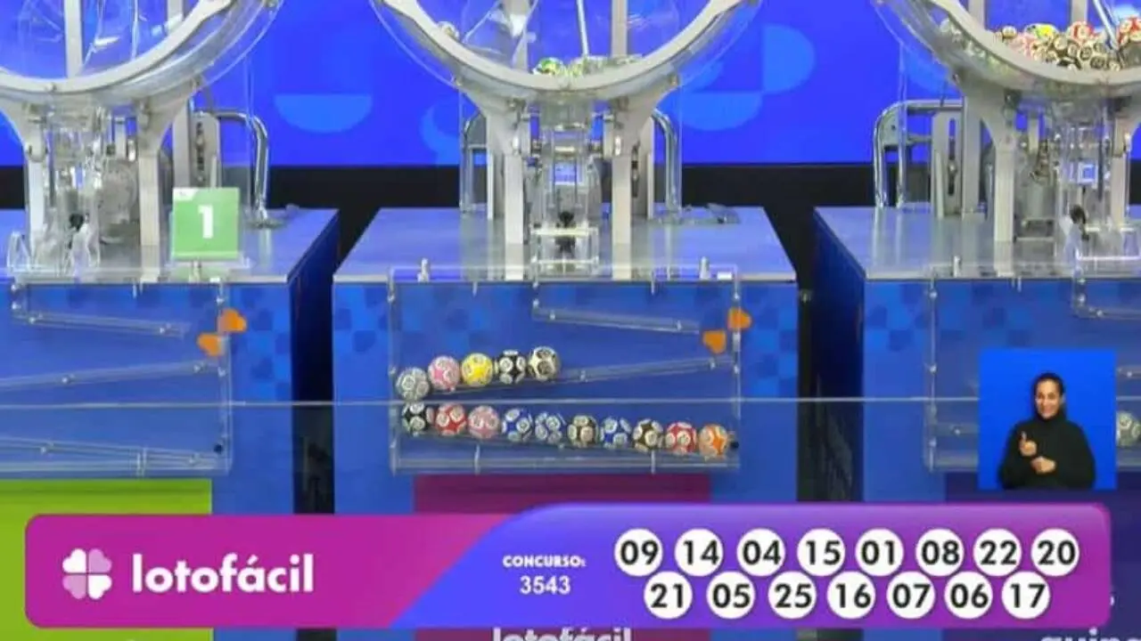 Resultado Lotofácil 3543
