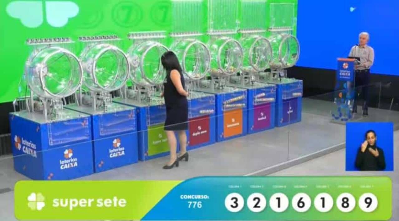 Resultado de hoje Super Sete concurso 776: números por coluna 3,2,1,6,1,8,9 com bolada de R$ 5,4 mi agora