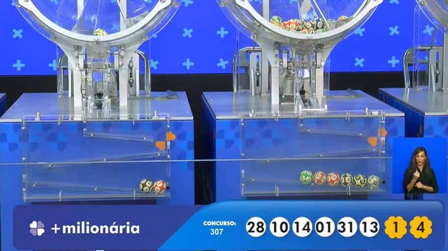 Resultado adiado ao vivo da +Milionária 307