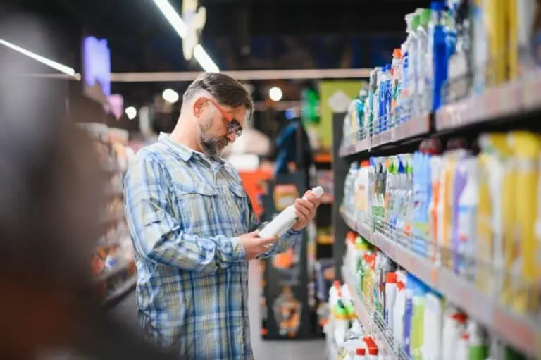 Supermercado, produtos de limpeza