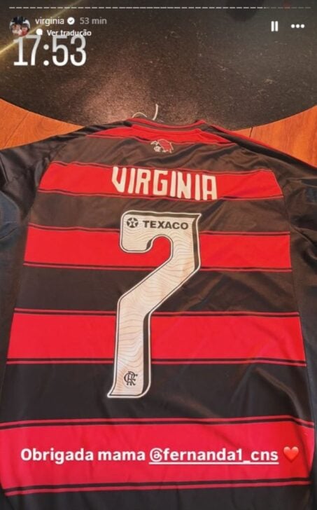 camisa do flamengo para Virginia