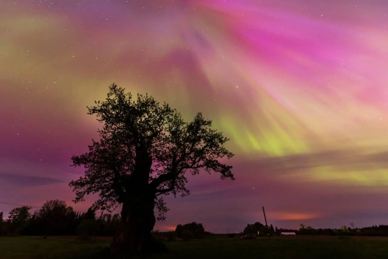 tempestade geomagnética, Aurora Boreal
