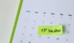 13º salário, calendário