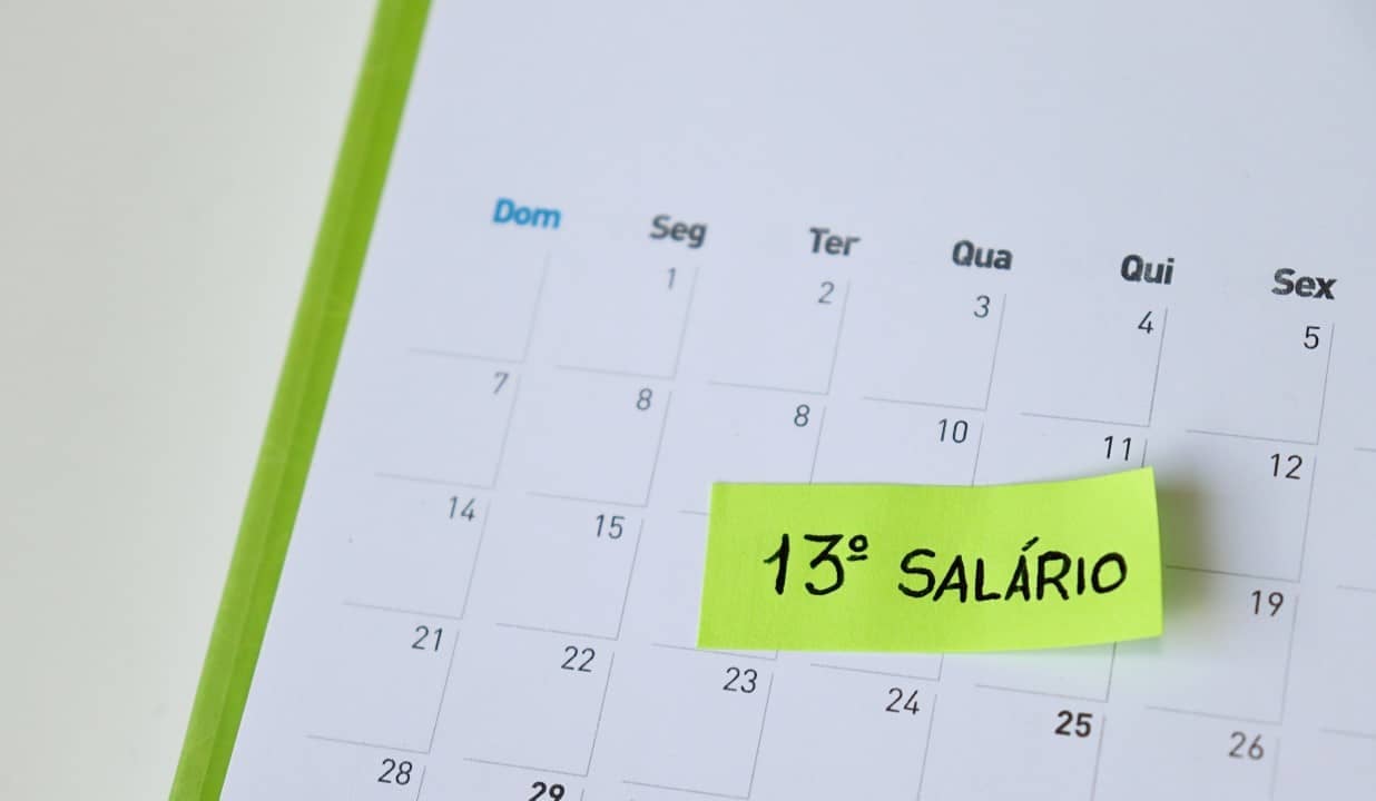 13º salário, calendário