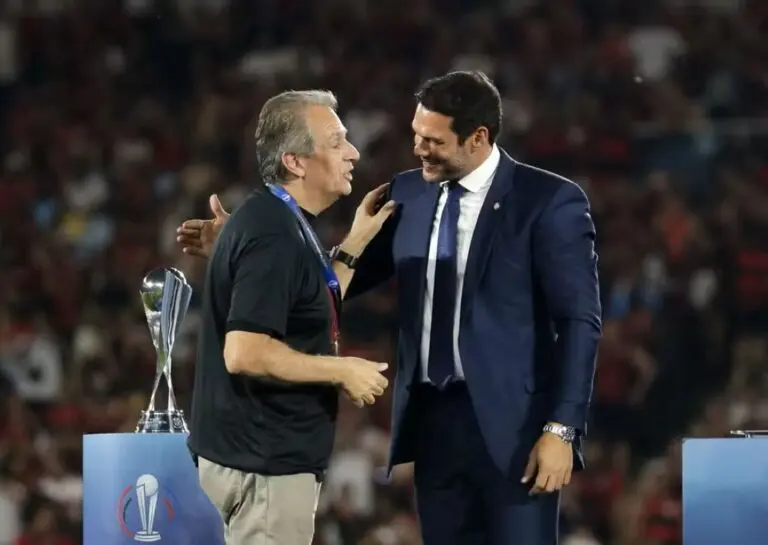 Bap, e o presidente da CBF, Samir Xaud