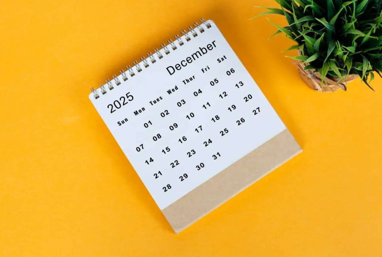 Calendário dezembro