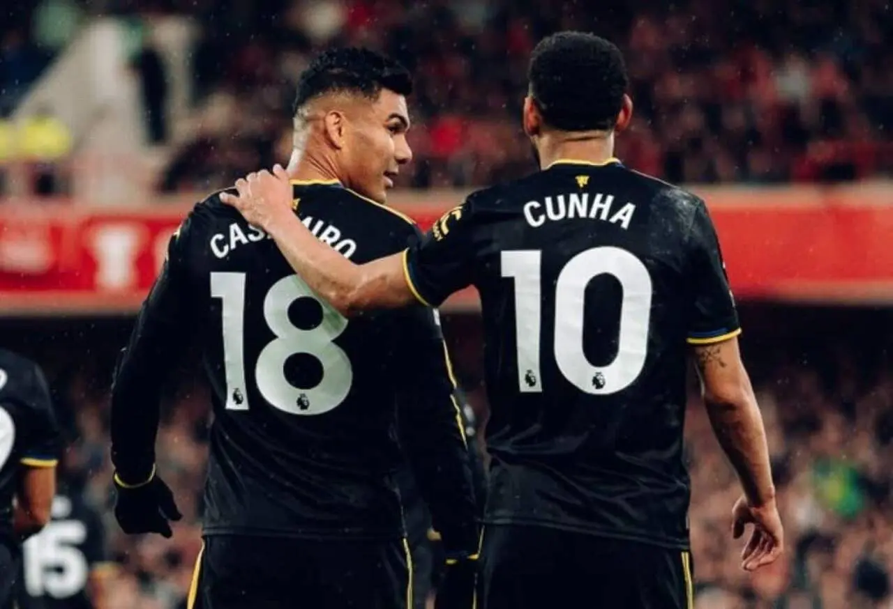 Casemiro e Matheus Cunha