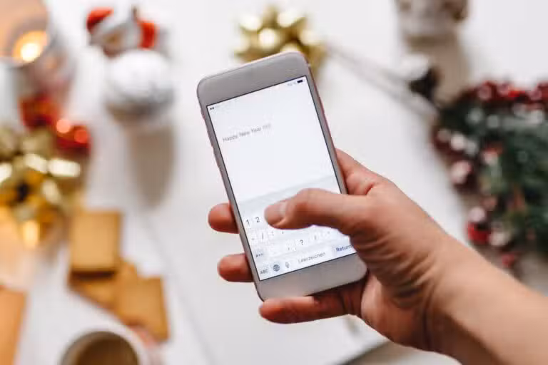 Celular, mensagens de Ano Novo