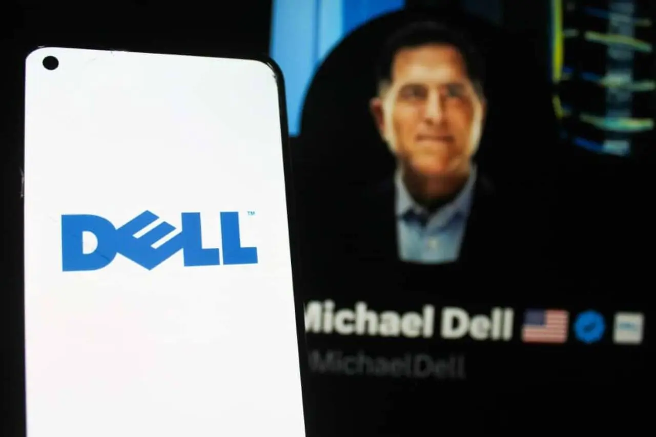 Dell,Technologies,Logo,Displayed,On,A,Smartphone,Screen.,With,Dell