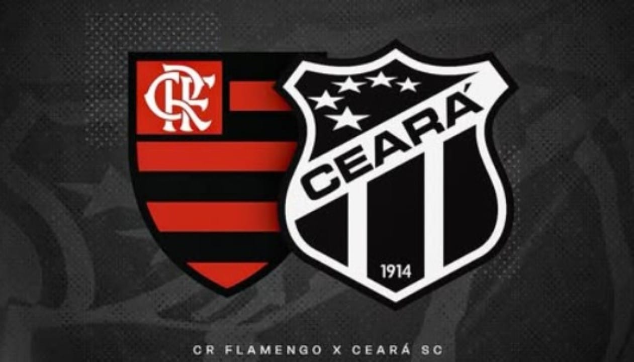 Escudos do Flamengo e Ceará