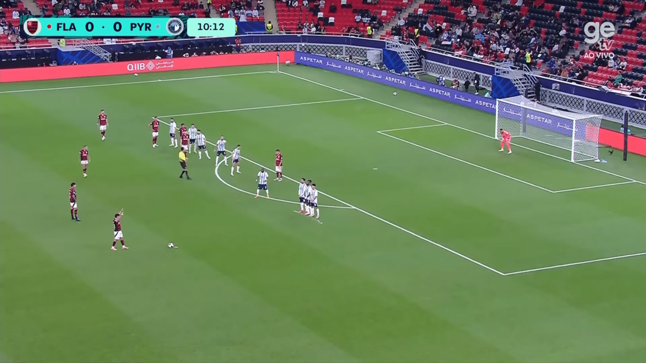 Flamengo 10 minutos contra o Pyramids
