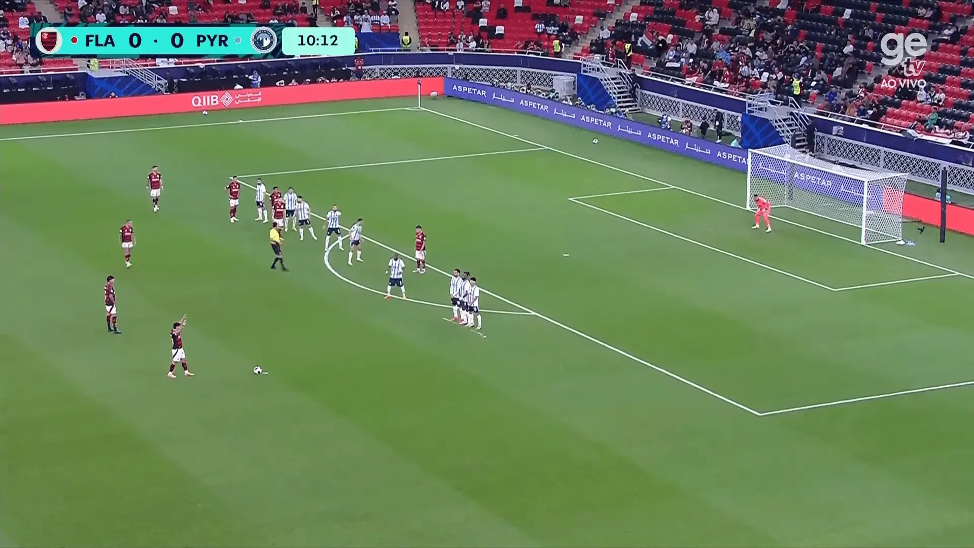 Flamengo 10 minutos contra o Pyramids