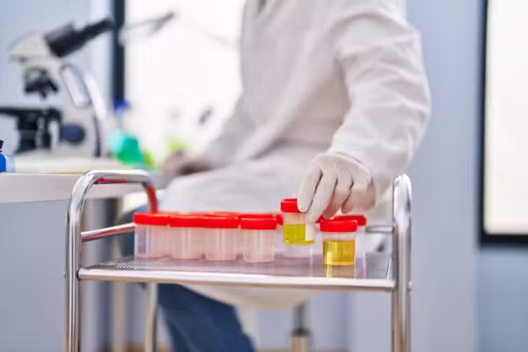 Laboratório, teste, urina