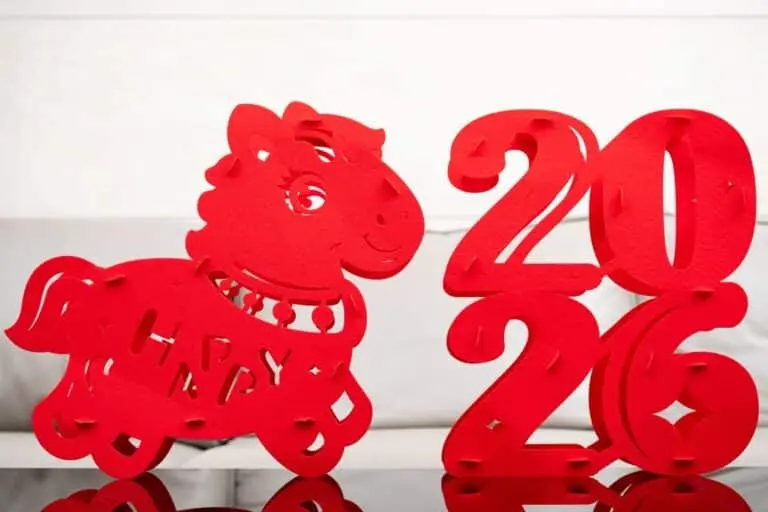Mascote chinês do Ano Novo do Cavalo 2026