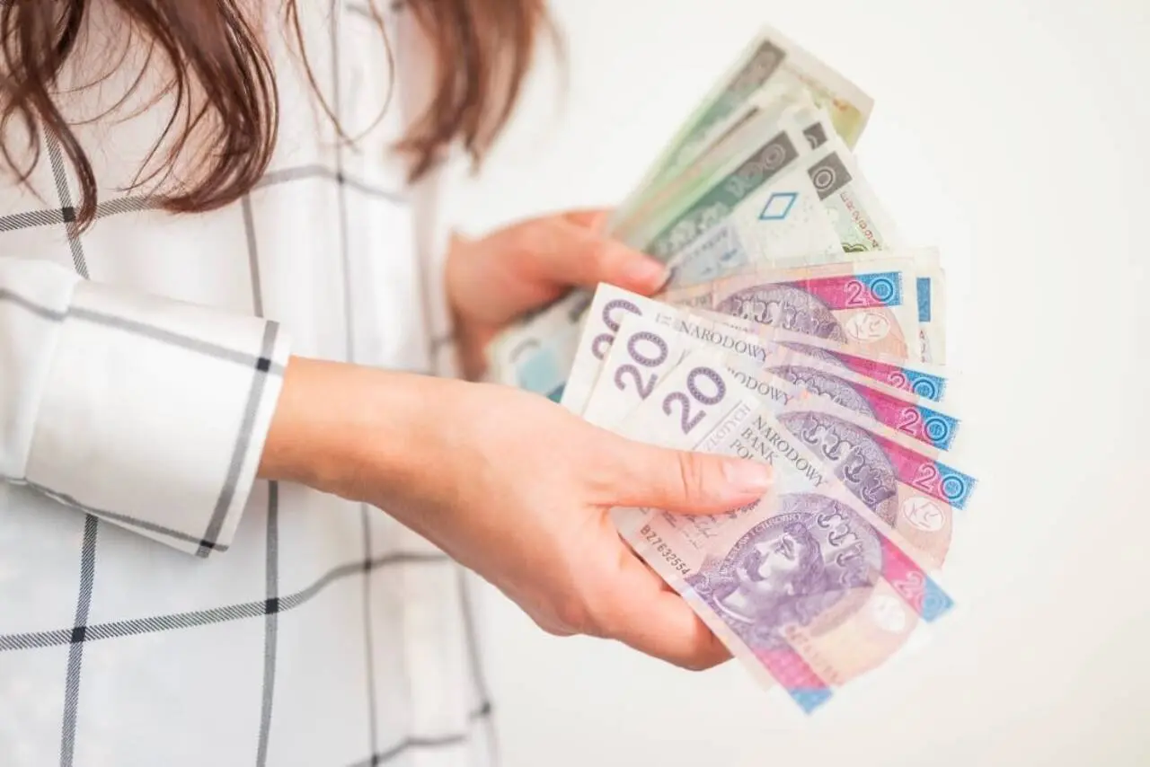 Notas dinheiro polonês zlotys