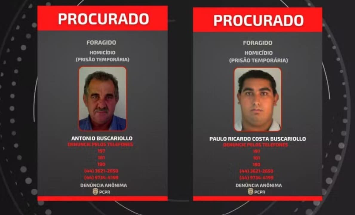 Pai e filho procurados