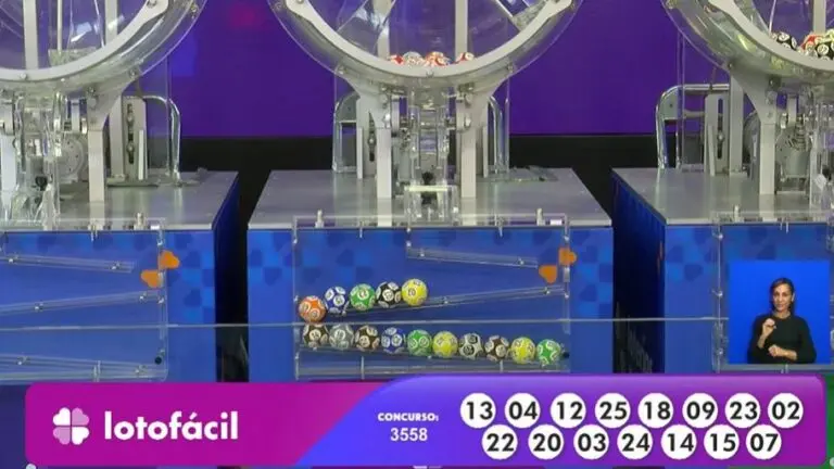 Resultado Lotofácil 3558