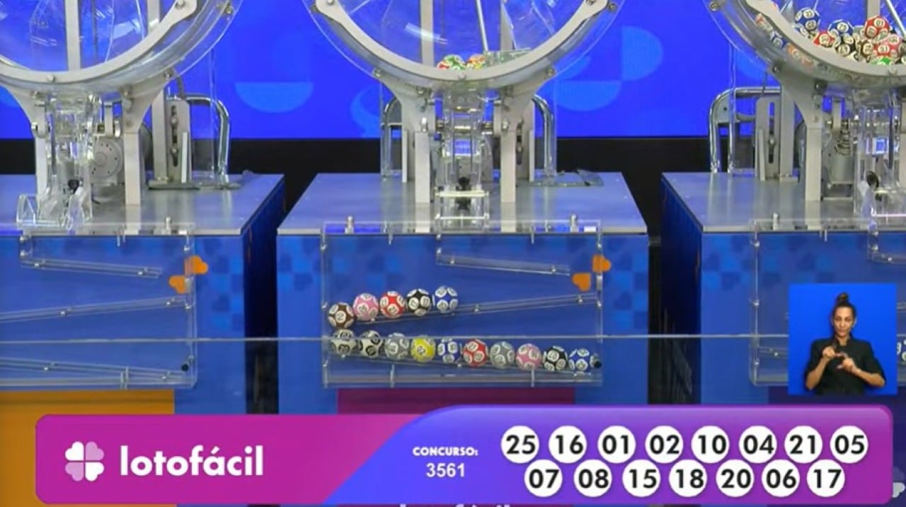Resultado Lotofácil 3561