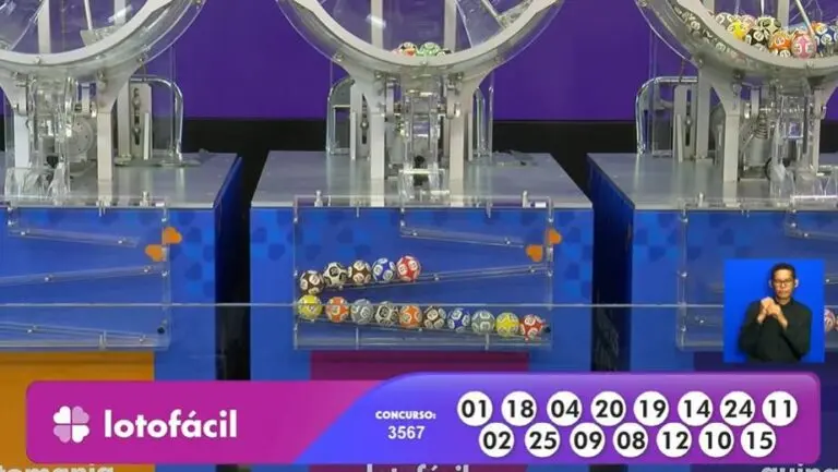 Resultado Lotofácil 3567