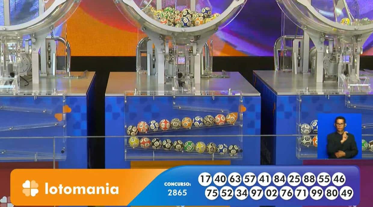 Resultado Lotomania 2865 com jackpot de R$ 5,5 milhões nas Loterias Caixa: 17 - 75 - 40 - 52 - 63 - 34 - 57 - 97 - 41 - 02- 84 - 76 - 25 - 71 - 88 - 99 - 55 - 80 - 46 - 49