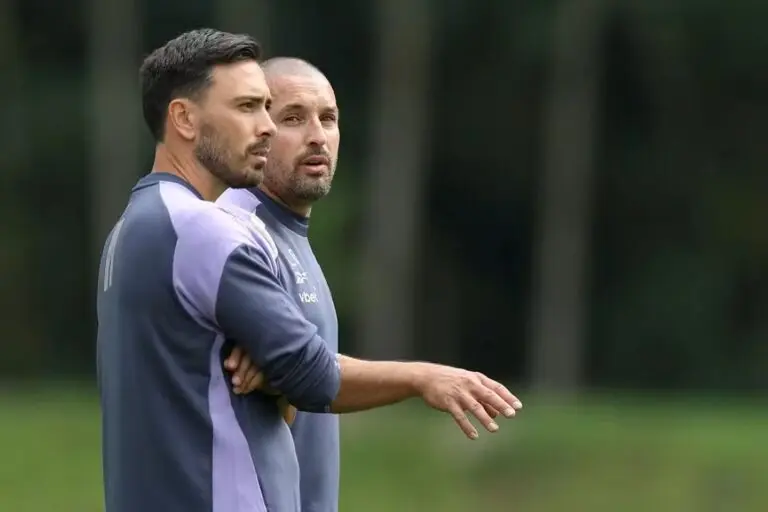 Técnico Davide Ancelotti e preparador Luca Guerra
