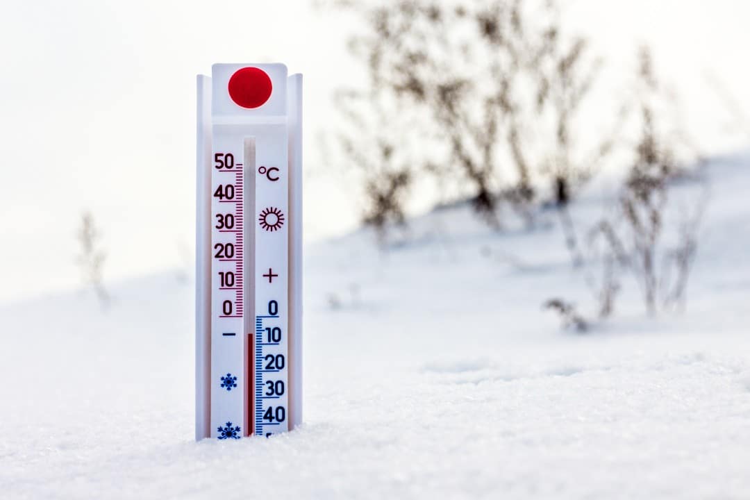 Termômetro, frio, queda de temperatura