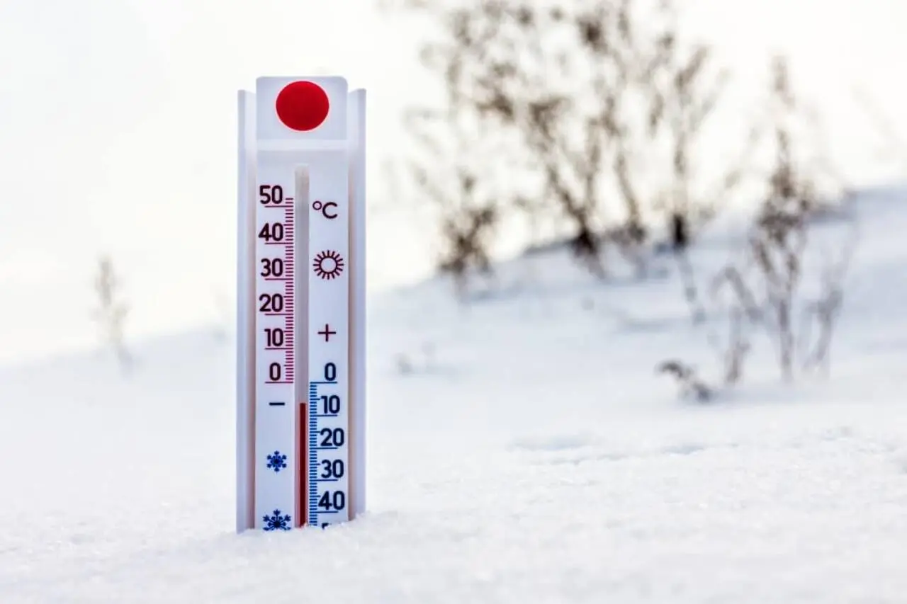 Termômetro, frio, queda de temperatura