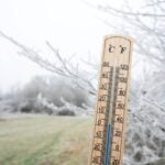Termômetro, frio, queda de temperatura