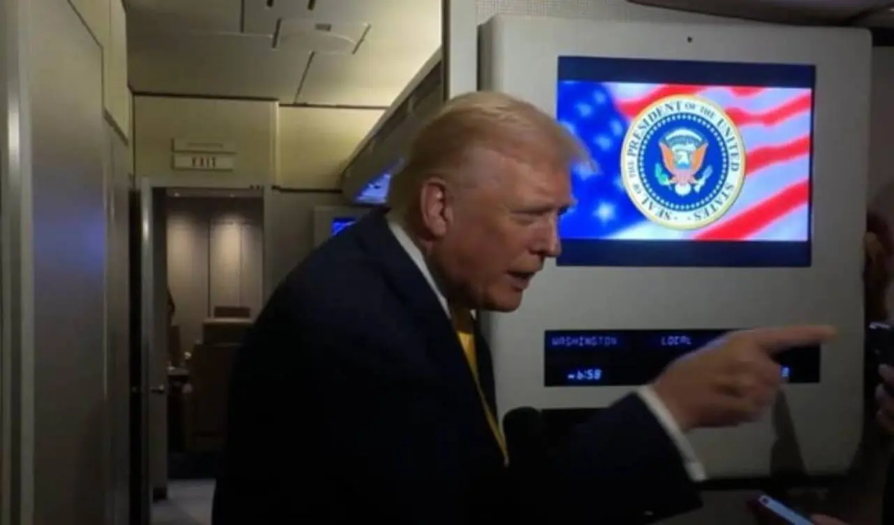 Trump e jornalista