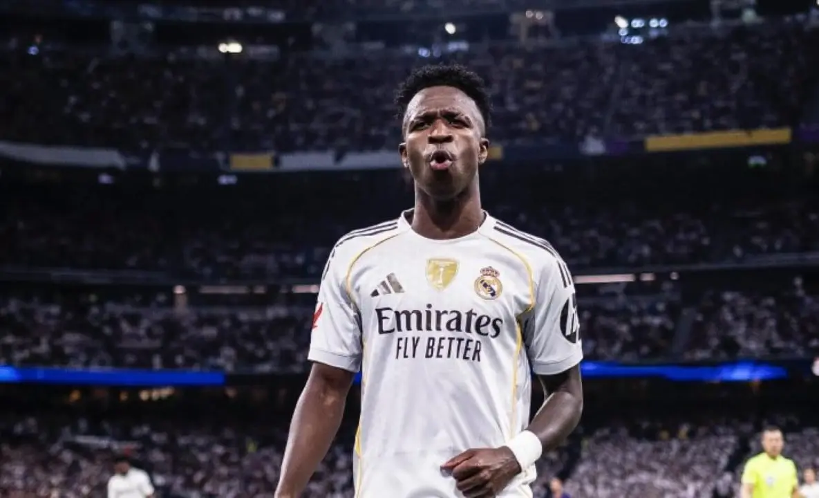 Vinicius junior em jogo pelo Real Madrid