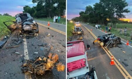 Serious collision on GO-164 takes the lives of three police officers and two more victims in Goiás
