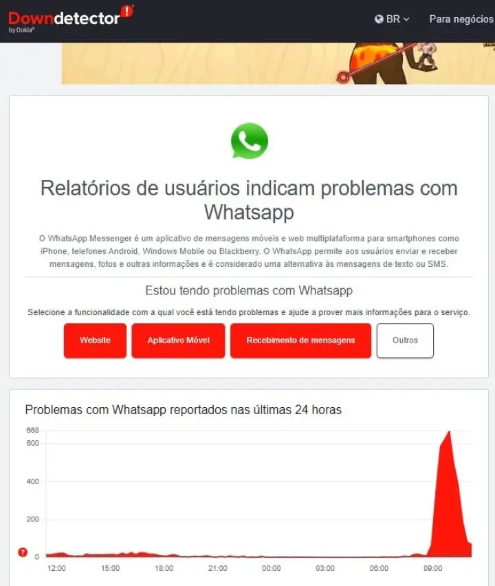downdetector Whatsapp