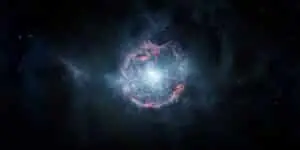 Astronomové používají vzácný Einsteinův kříž ke studiu mladé galaxie se zralými hvězdami