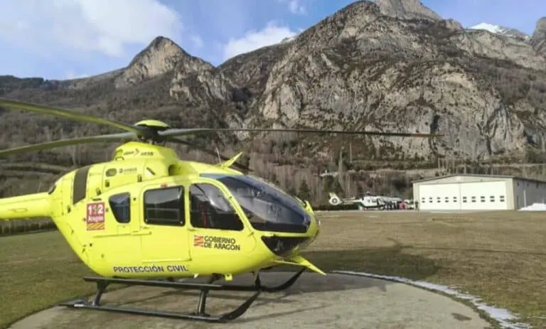 Helicóptero 112 em Panticosa - Governo de Aragão