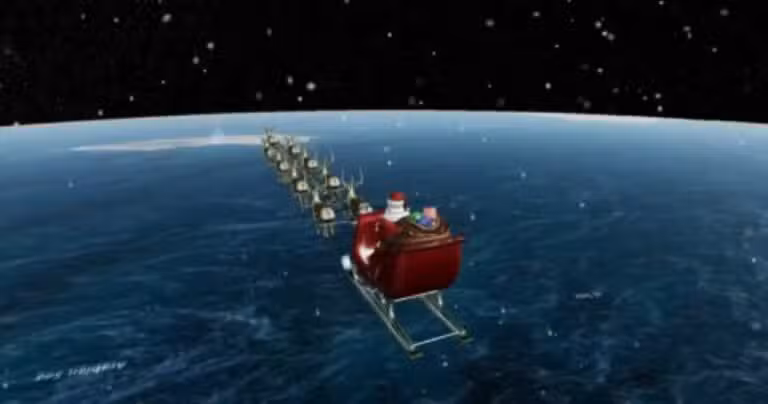 mapa - Papai noel
