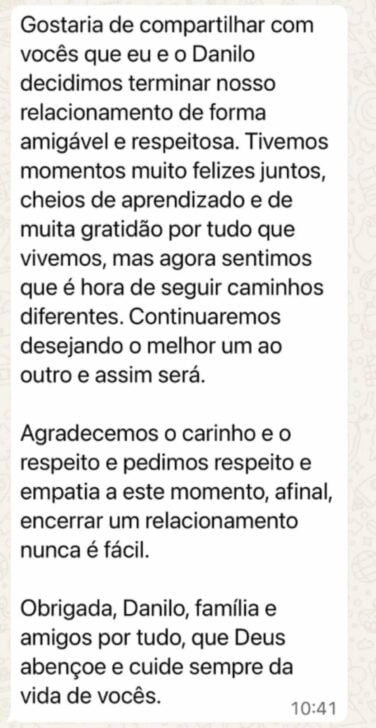 Margareth Serrão - Comunicado - Instagram