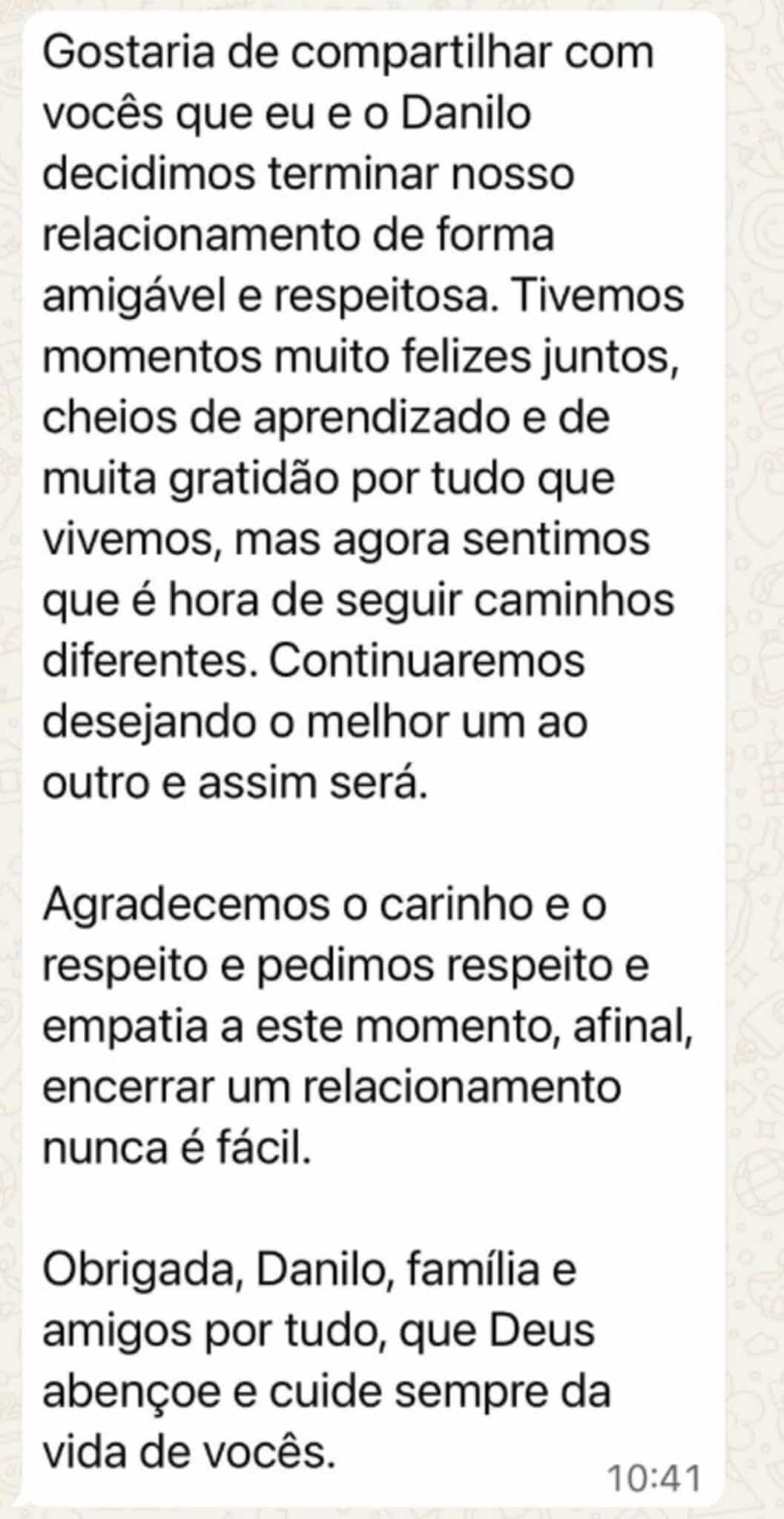 Margareth Serrão - Comunicado - Instagram