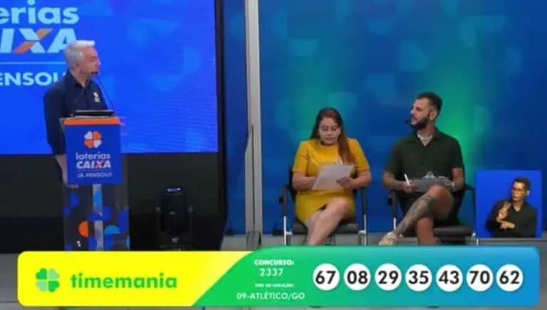 Resultado na Mix Vale da Timemania 2337
