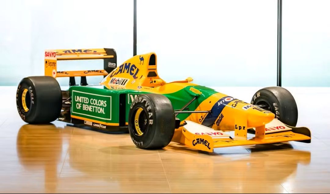 Benneton da primeira vitória de Michael Schumacher vai a leilão