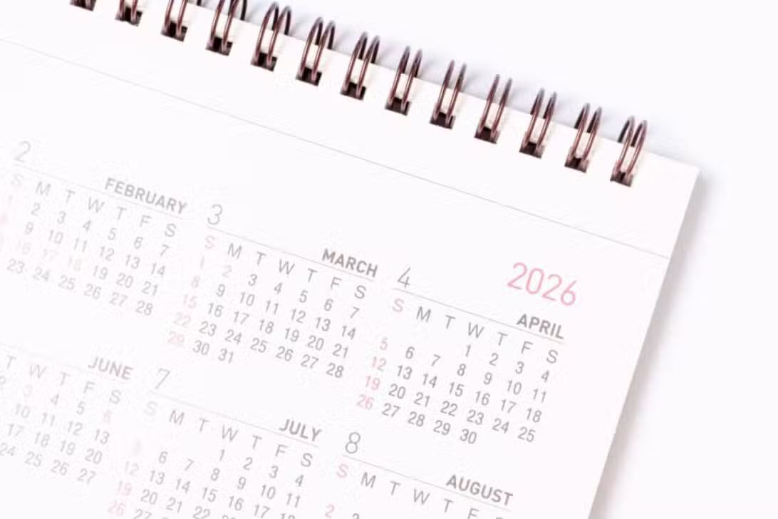 Calendário 2026