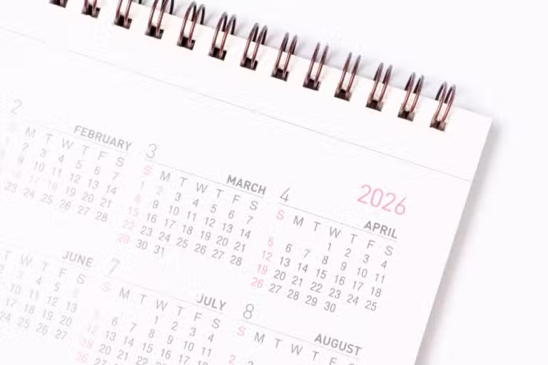 Calendário 2026