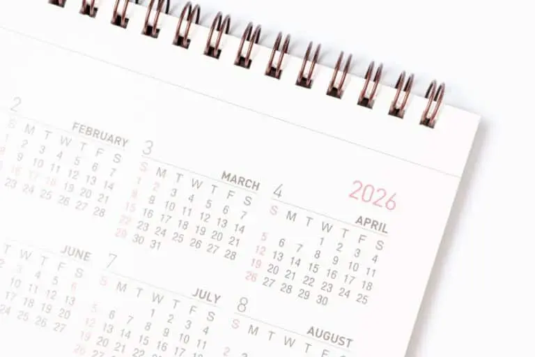 Calendário 2026